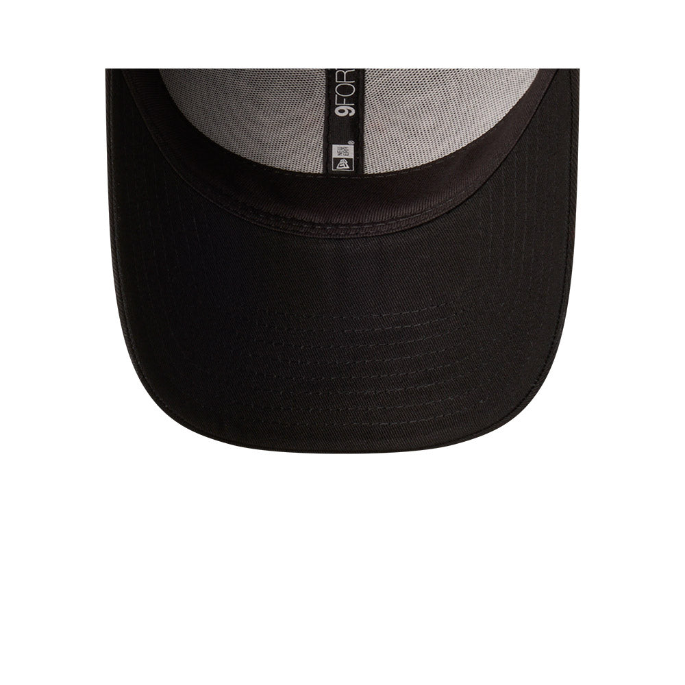 Wests Tigers Hat - 2025 NRL Badged Black OTC 9Forty Strapback Cap - New Era